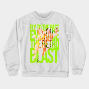 Fly To The Past, Embrace The Retro Blast Sci Fi Fantasy Vintage Crewneck Sweatshirt